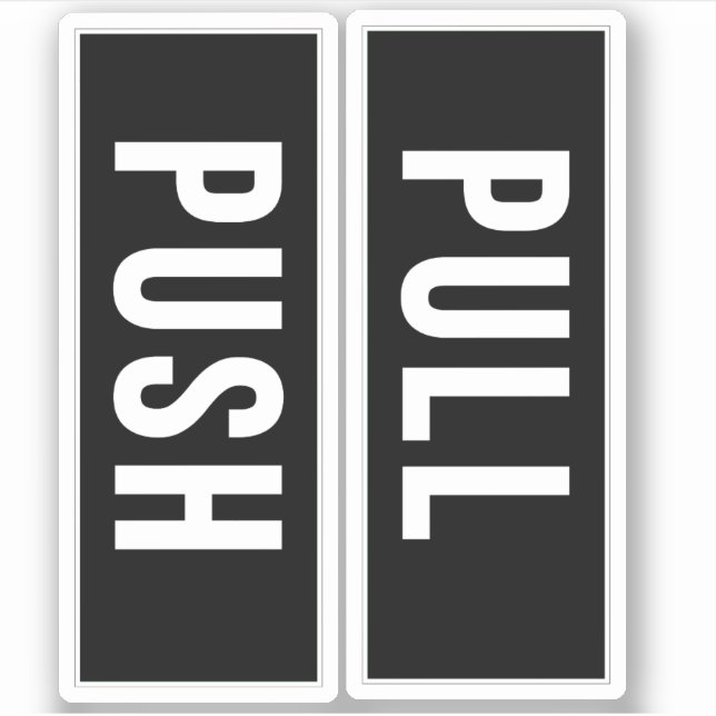 Adesivo Push-Pull-Door-Vertical-Stickers-Sinal (Frente)