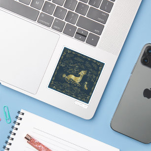 Adesivo Qilin Na Tapeçaria Do Ouro De Resto