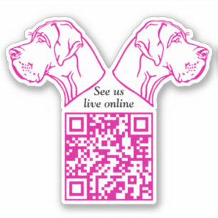 Adesivo QR code Great Dane Vinil 