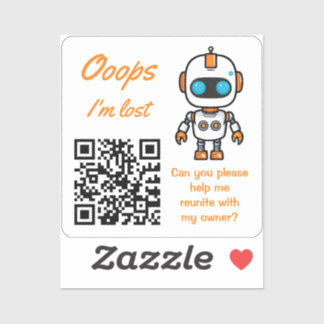Adesivo QR Handy Bot de Devolução de Item Perdido