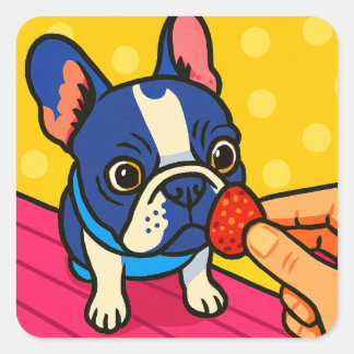 ADESIVO QUADRADO いちごとポップなフレブルのシール