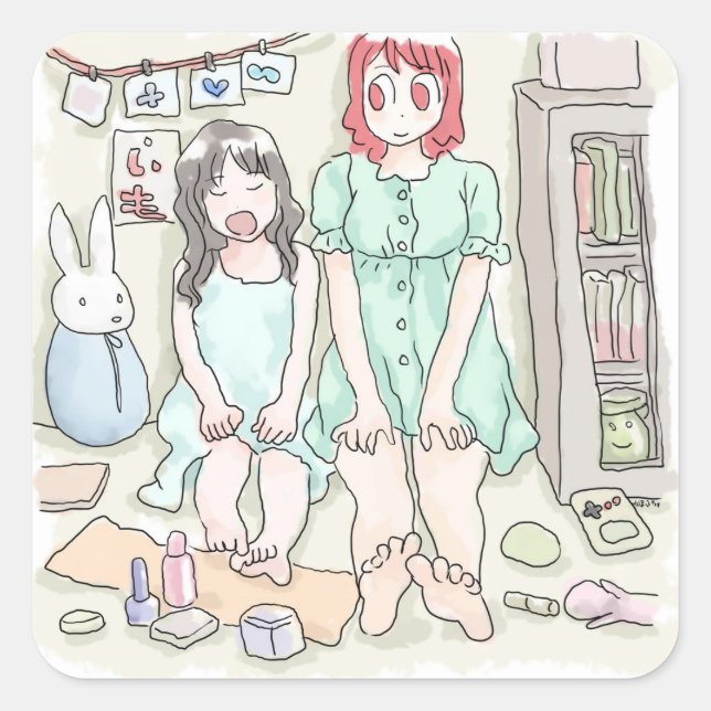 ADESIVO QUADRADO さむごれじ (Frente)