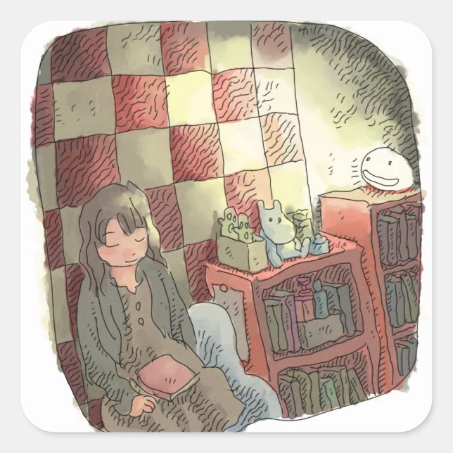 ADESIVO QUADRADO さやしにじ (Frente)