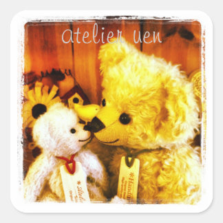 ADESIVO QUADRADO アトリエうえん オリジナルかくしーる(なかよし)