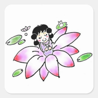 ADESIVO QUADRADO スクナヒコナちゃん スクエアシール