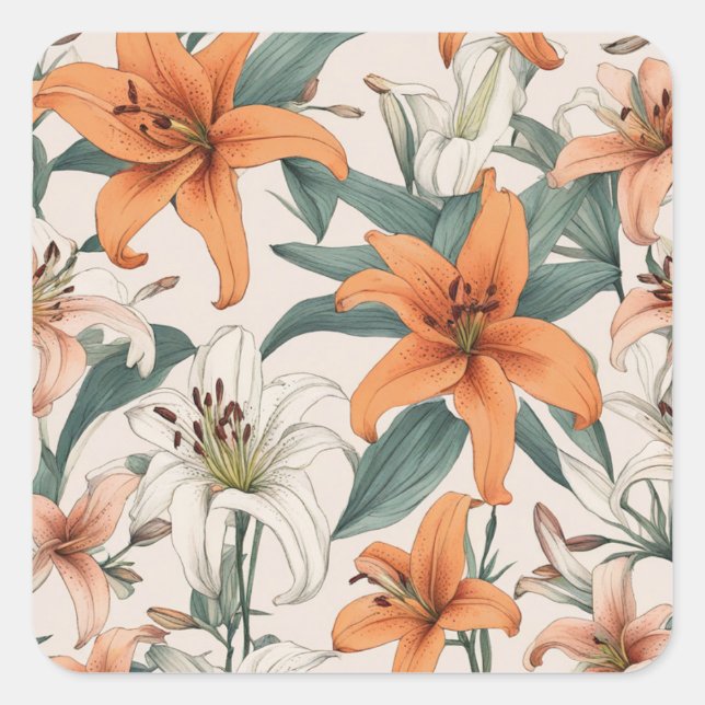 ADESIVO QUADRADO ユリ (Frente)