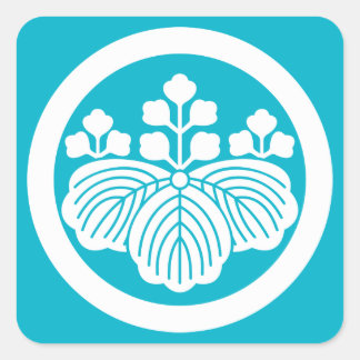 ADESIVO QUADRADO 丸 に 五 三 桐