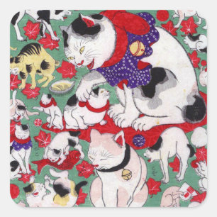 Adesivo Quadrado 作 者 不 Gatos 詳, Autor desconhecido