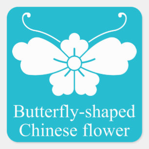 ADESIVO QUADRADO 唐花胡蝶