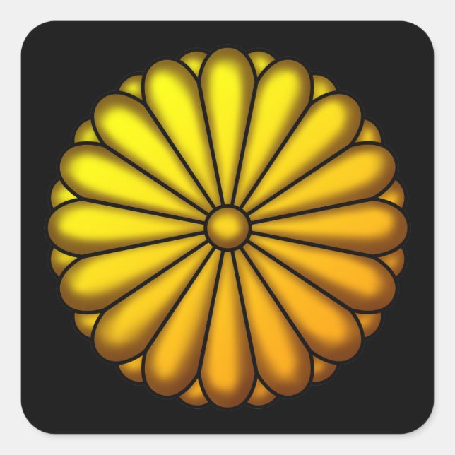 ADESIVO QUADRADO 菊の御紋 (Frente)