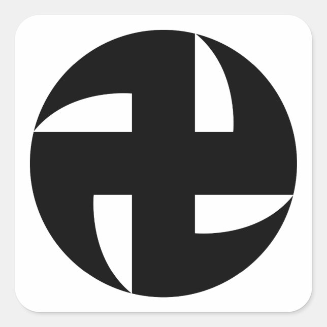 ADESIVO QUADRADO 鎌卍 (戸隠神社) (Frente)