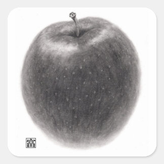 ADESIVO QUADRADO 1個のりんご