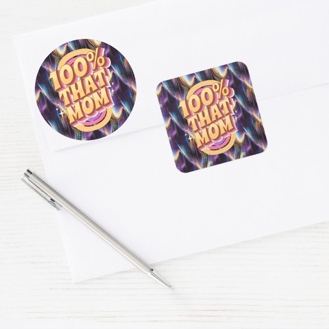 Adesivo Quadrado 100% Do Padrão De Abstrato Mãe (Criador carregado)