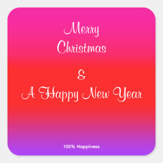 Adesivo Quadrado 100 % Ombre Vermelho Magenta Festivo Magenta Púrpu