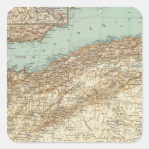 Adesivo Quadrado 112 Marrocos, Argélia, Tunísia