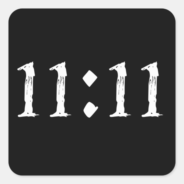 ADESIVO QUADRADO 11:11 (Frente)