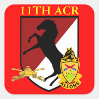 11 ARMORED CAVALRY STICKERS