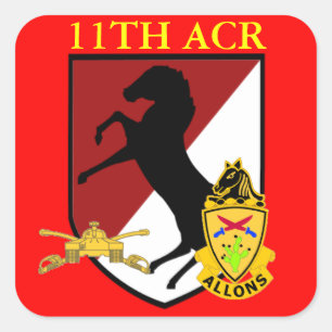 ADESIVO QUADRADO 11 ARMORED CAVALRY STICKERS