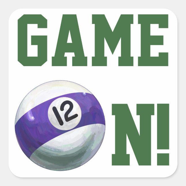 Adesivo Quadrado 12 Bola (Frente)