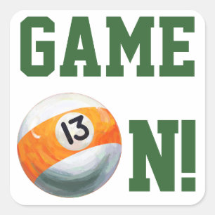 Adesivo Quadrado 13 Bola