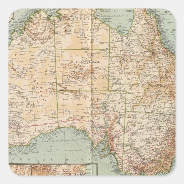 Adesivo Quadrado 16667 Austrália (Frente)