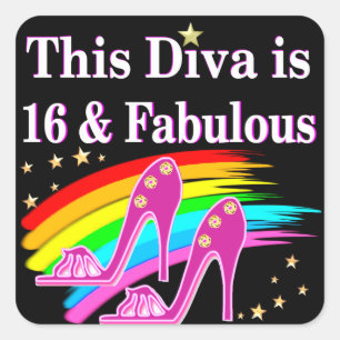 ADESIVO QUADRADO 16.ª RAINHA DE CALÇADO DE PINCO