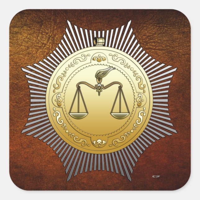 Adesivo Quadrado 16.o Grau: Príncipe de Jerusalém (Frente)