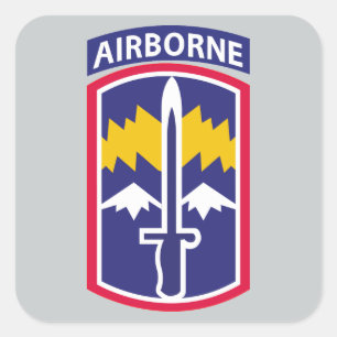 Adesivo Quadrado 171rua Infantry Brigade - Airborne