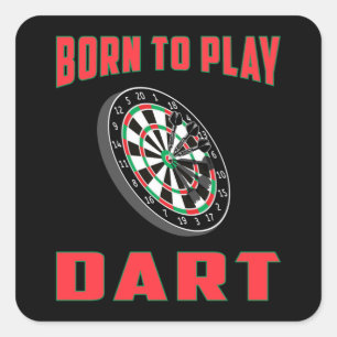 Adesivo Quadrado 180 Darts Dart Dartboard Seta de Olhos-de-Arco Eng