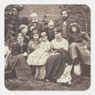Adesivo Quadrado 1834-96) senhores Edward Burne-Jones de William
