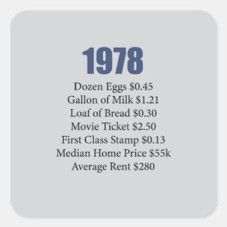 ADESIVO QUADRADO 1978