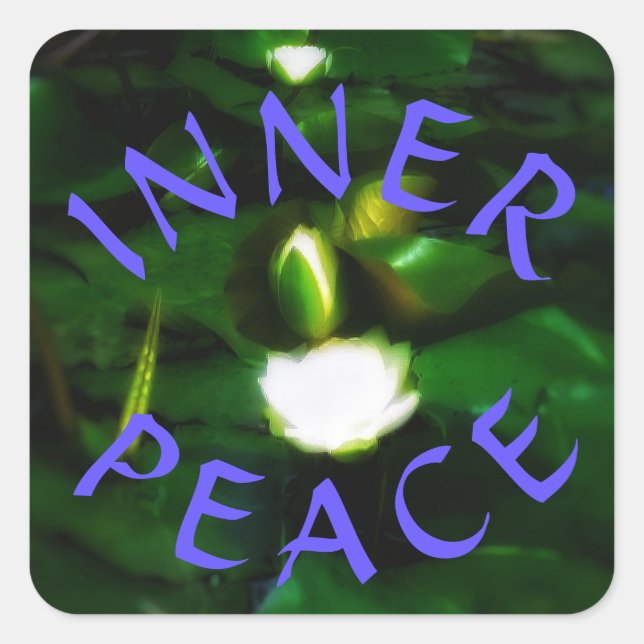 Adesivo Quadrado 1INNER PEACE Square (Frente)