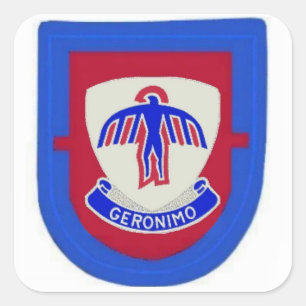 Adesivo Quadrado 1rua Battalion 501rua Infantry Flash and DUI Stick