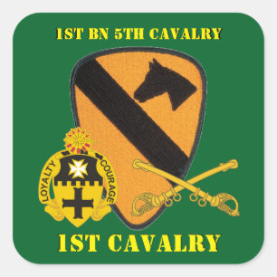ADESIVO QUADRADO 1RUA DE 5 CAVALRY 1RUA DE BATTALION