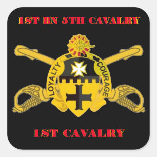 ADESIVO QUADRADO 1RUA DE 5 CAVALRY 1RUA DE BATTALION