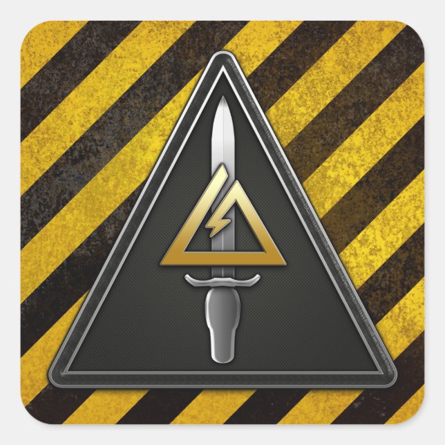 Adesivo Quadrado 1ruas Especiais Destacamento Operacional-Delta (Frente)