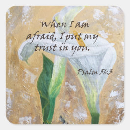 Adesivo Quadrado 2024 JW year text Psalm 56:3