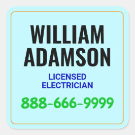 Adesivo Quadrado 20 PCS - Fale (publicidade, Marketing) Promover