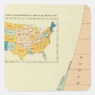 Adesivo Quadrado 22 elementos do crescimento da população 1790189