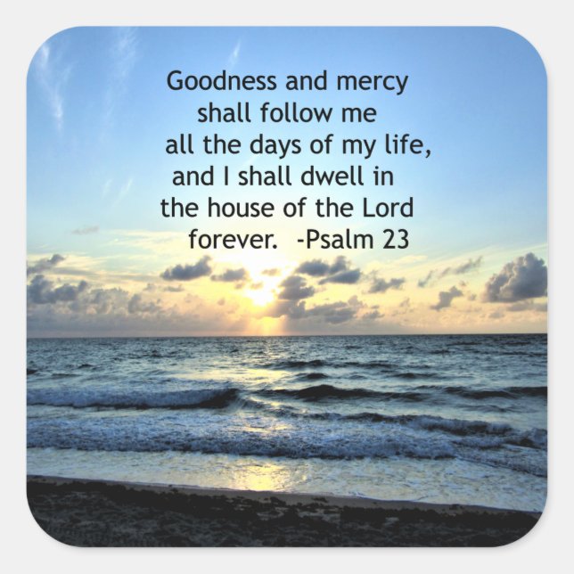 ADESIVO QUADRADO 23ª DESIGN DE FOTO DO SUNRISE PSALM (Frente)