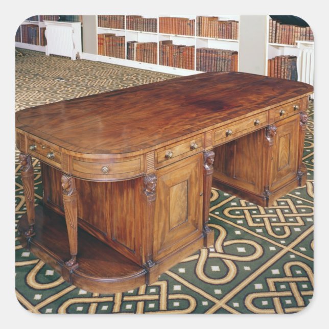 Adesivo Quadrado 24:Mesa de Thomas Chippendale Jr, 1805 (Frente)