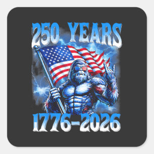 Adesivo Quadrado 250 Anos Americano 1776 2026