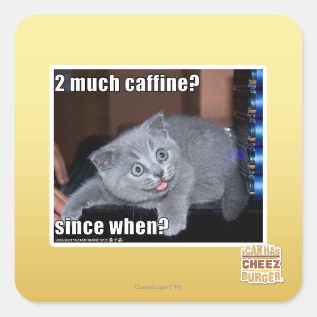 Adesivo Quadrado 2 cafezinhos? (Frente)