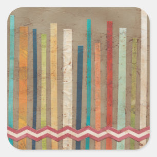 Adesivo Quadrado 2 Cercas de Papel II