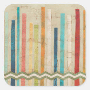 Adesivo Quadrado 2 Cercas de Papel IV