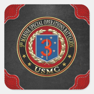 ADESIVO QUADRADO 3º MSOB [3D]