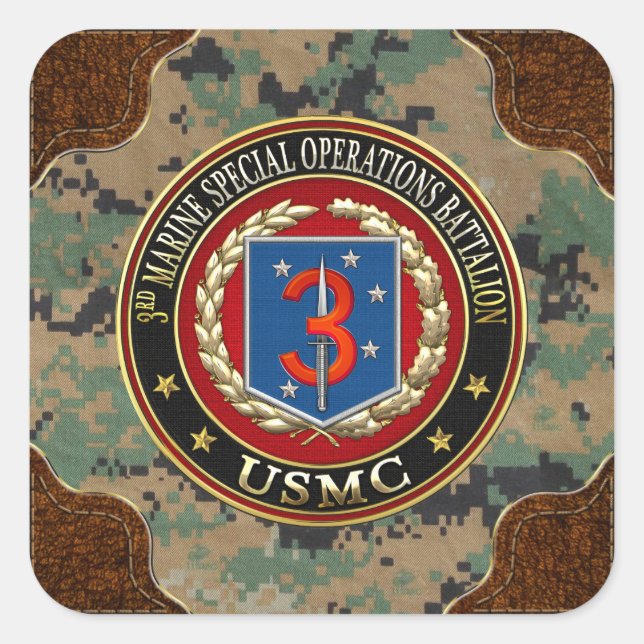 ADESIVO QUADRADO 3º MSOB [3D] (Frente)