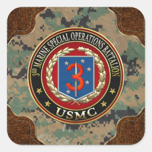 ADESIVO QUADRADO 3º MSOB [3D]