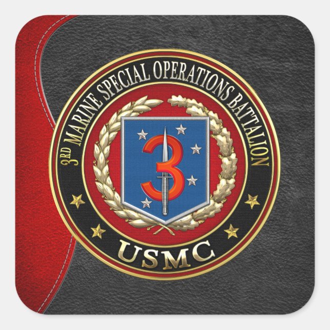 ADESIVO QUADRADO 3º MSOB [3D] (Frente)