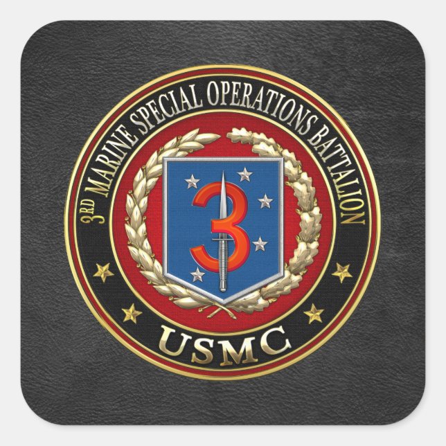 ADESIVO QUADRADO 3º MSOB [3D] (Frente)